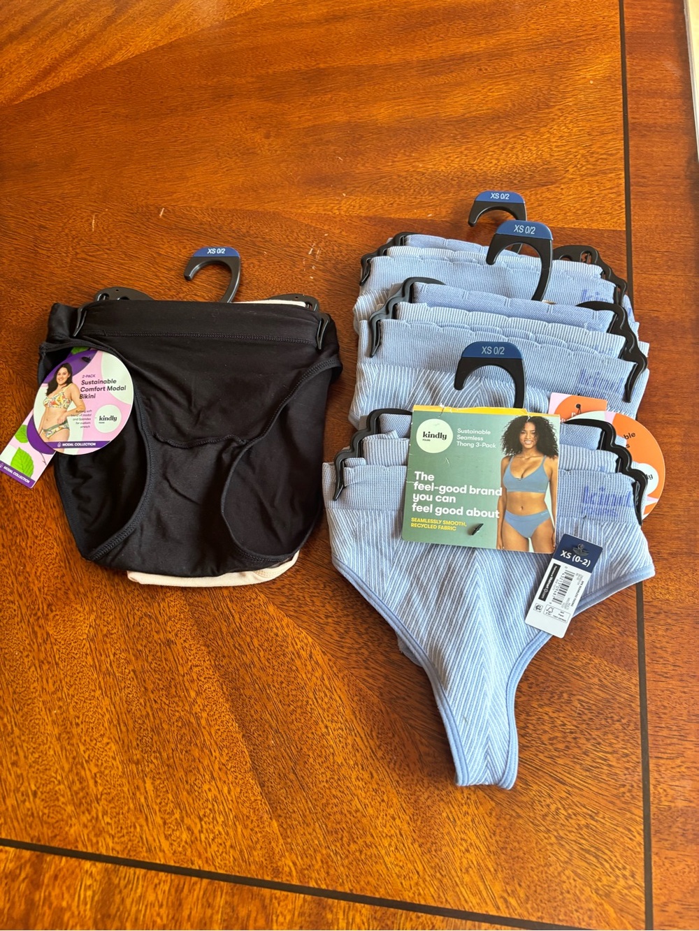 Kindly Ribbed High-Cut Thong Panties Bundle
